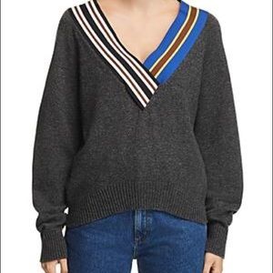 EUC SANDRO PARIS GREY NEPETA SWEATER
